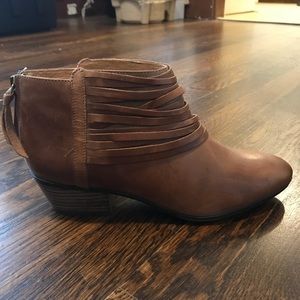 Women’s Clarks Cognac Leather Ankle Boots